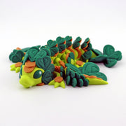 Clover Dragon – St. Patrick’s Day Dragon | Lucky Shamrock 3D Printed Dragon | St. Paddy’s Decor | Celtic Dragon Gift