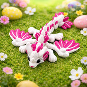 Articulated Bunny Dragon Figurine | 3D Printed Easter Decor