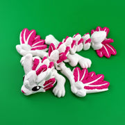 Articulated Bunny Dragon Figurine | 3D Printed Easter Decor