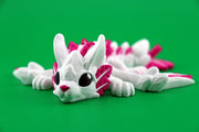 Articulated Bunny Dragon Figurine | 3D Printed Easter Decor