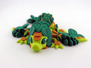 Clover Dragon – St. Patrick’s Day Dragon | Lucky Shamrock 3D Printed Dragon | St. Paddy’s Decor | Celtic Dragon Gift