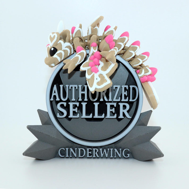 Heart Cookie Dragon – Valentine-Themed Articulated Dragon Figurine