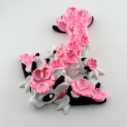 Cherry Blossom Dragon – Hanami Dragon with Pink Flowers, Cute Fantasy Wyvern Dragon Figurine, Romantic Gift, Shelf Decor