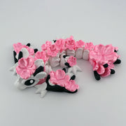 Cherry Blossom Dragon – Hanami Dragon with Pink Flowers, Cute Fantasy Wyvern Dragon Figurine, Romantic Gift, Shelf Decor