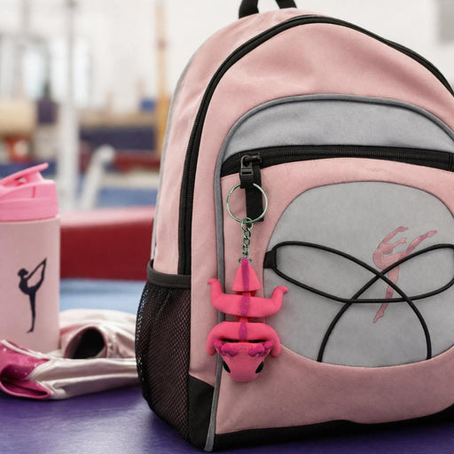 Axolotl Bag Charm Keychain, Cute Pink Axolotl Keyring, Gymnastics Backpack Charm, Kawaii Animal Keychain, 3D Printed Gift for Girls