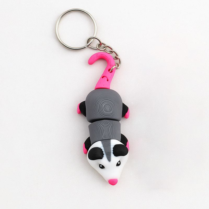 Opossum Bag Charm