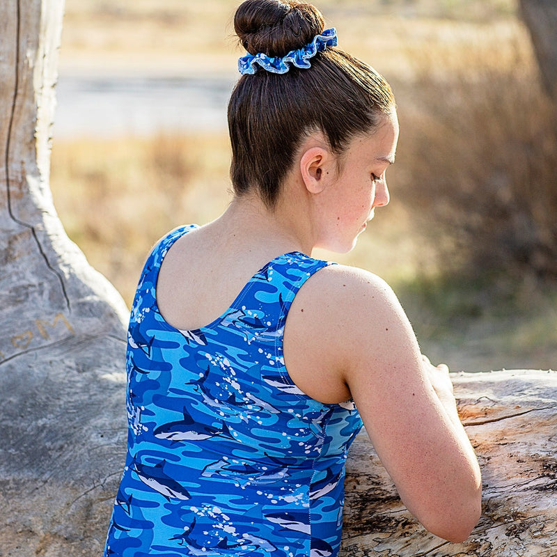 Camouflage Sharks Leotard - AERO Leotards