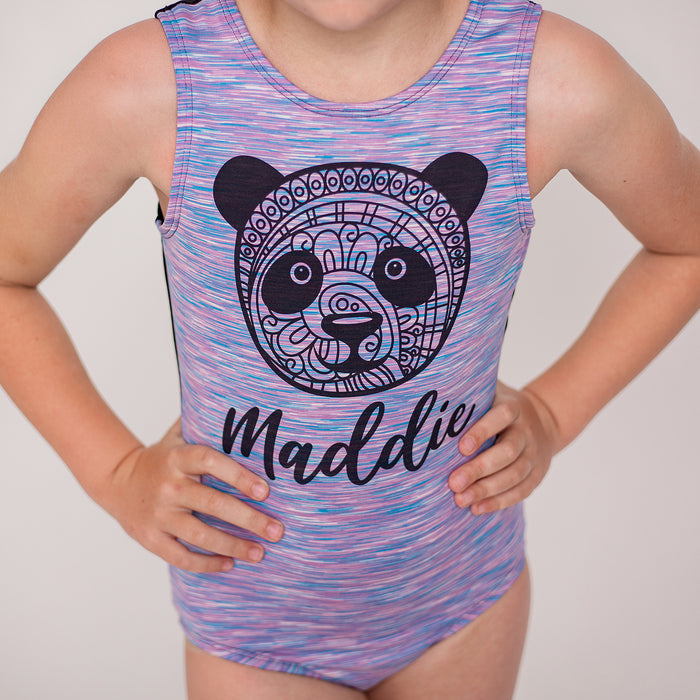 Mandala Panda Leotard - Personalized