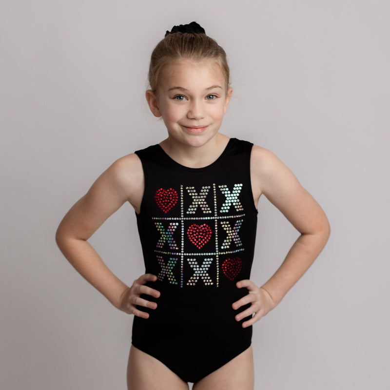 Tic-Tac-Toe Valentine's Leotard