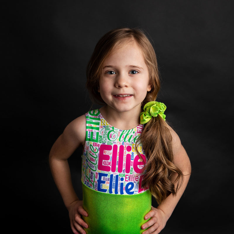 Lime Name Leotard - Personalized