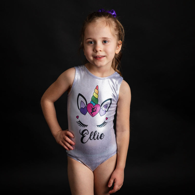 Unicorn Face Leotard - Personalized