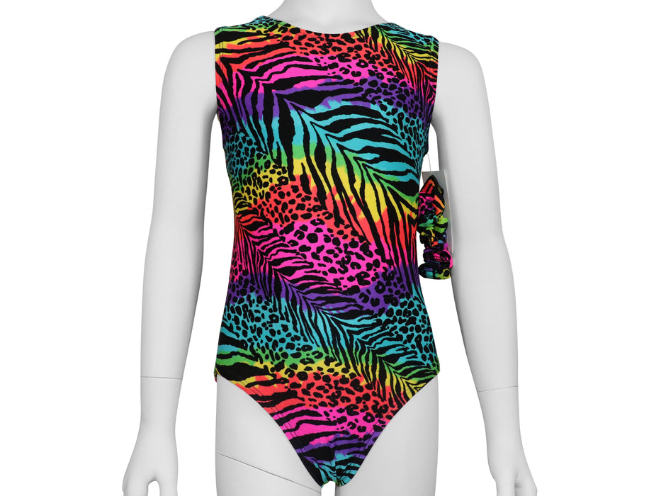 Rainbow Animal Print Leotard