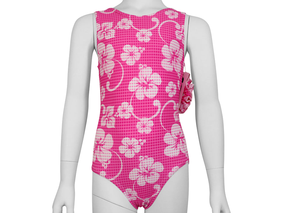 Pink Hibiscus Leotard