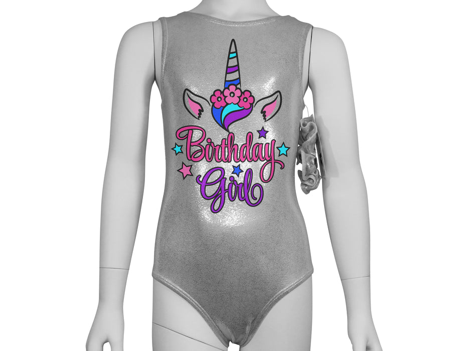 Birthday Girl Unicorn Leotard