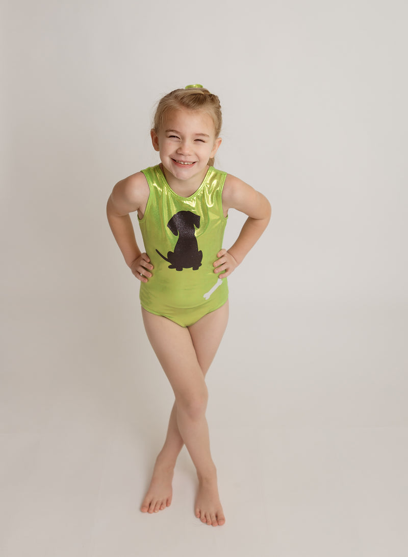 Puppy Dog Paws Bone Leotard