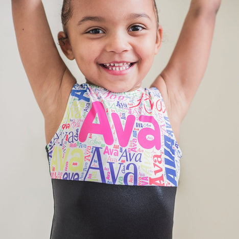 Black Name Leotard - Personalized