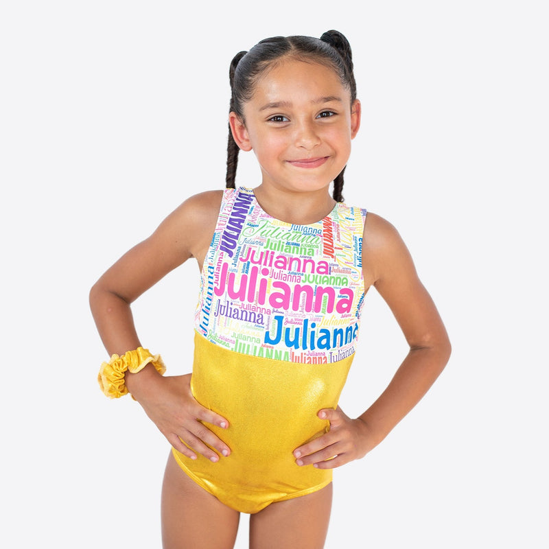Yellow Name Leotard