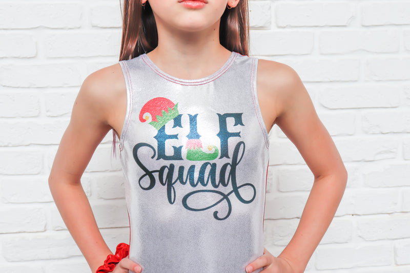 Elf Squad Holiday Leotard