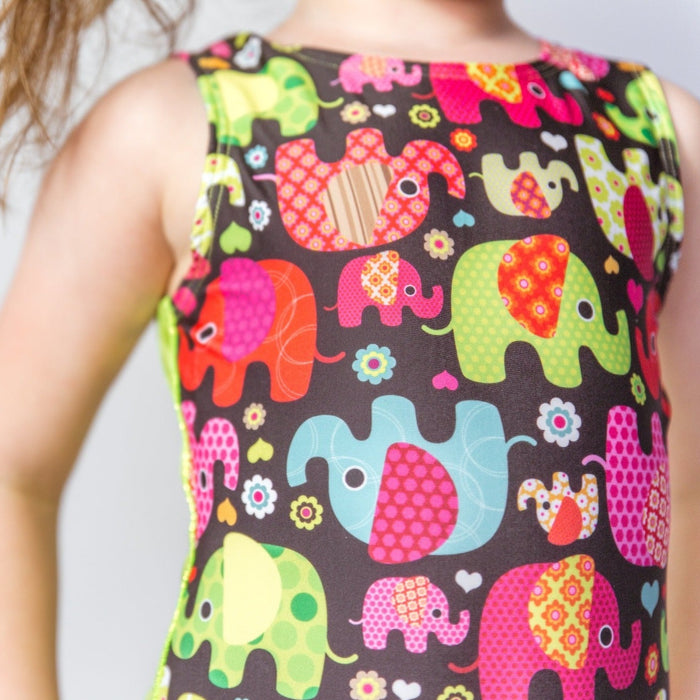 Calico Elephants Leotard