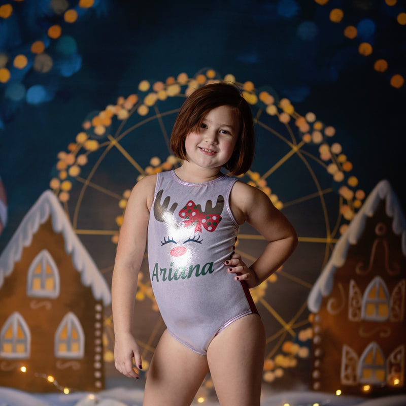 Reindeer Leotard - Personalized