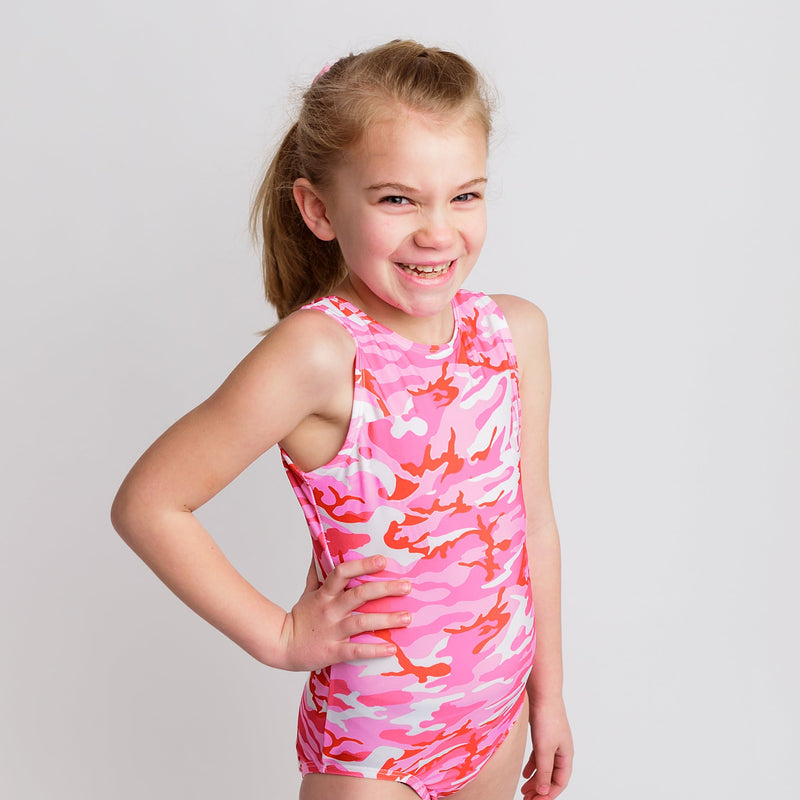 Pink Camouflage Leotard