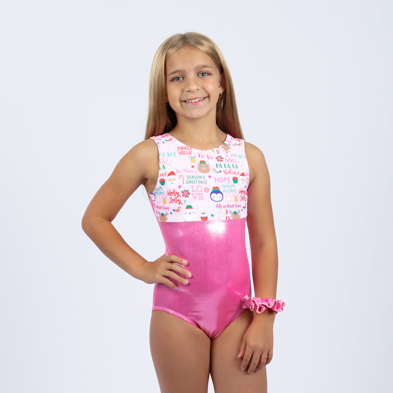 Pink Christmas Leotard