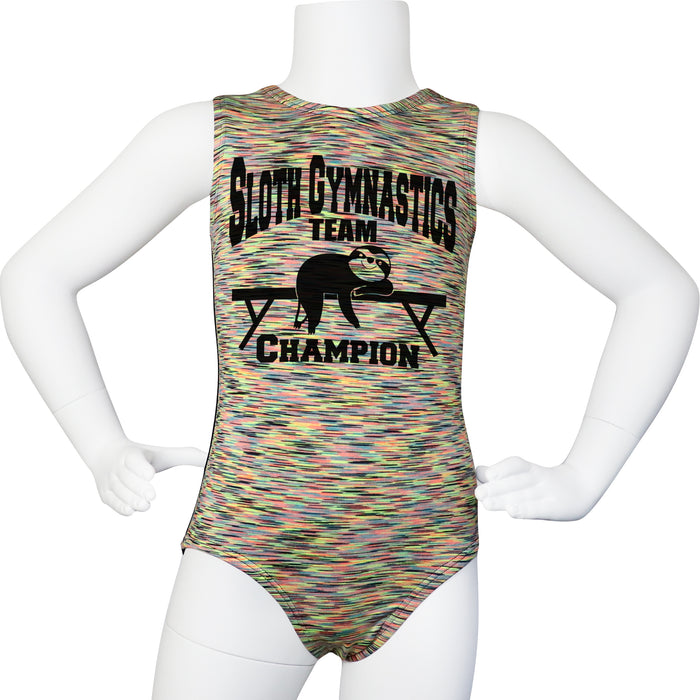 Sloth Gymnastics Team Champion Leotard