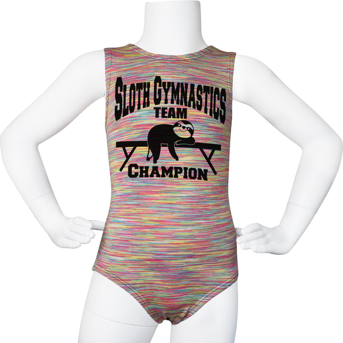 Sloth Gymnastics Team Champion Leotard