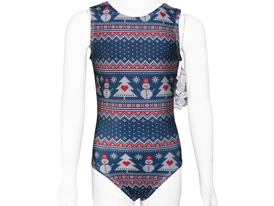 Winter Sweater Print Leotard