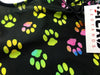 Gymnastics Leotard Girls Toddlers Kids Teens Dance Ballet Gymnastics Bodysuit Dog Cat Paw Prints Leo w/ Lime Mystique Back by AERO Leotards