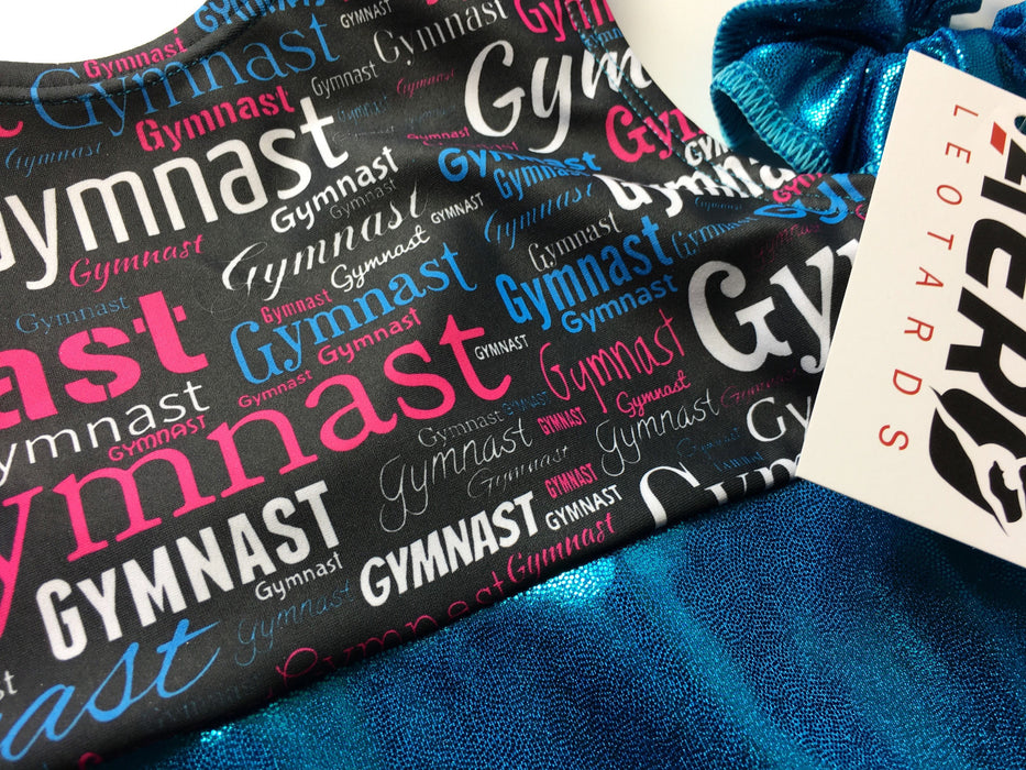 Gymnastics Leotard Girls Toddlers Kids Teens Dance Ballet Gymnastics Gifts Custom Bodysuit Gymnast Word Graphic Leo by  AERO Leotards