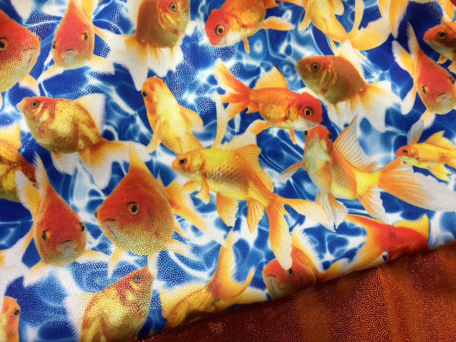 Goldfish Gymnastics Leotard Girls Toddlers Kids Teen Dance Ballet Gymnastics Gifts Custom Bodysuit Gold Fish Leo by AERO Leotards
