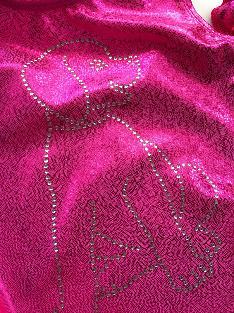 Dog Gymnastics Leotard Girls Toddlers Kids Teen Dance Ballet Gymnastics Gifts Custom Bodysuit Rhinestone Puppy Leo by AERO Leotards
