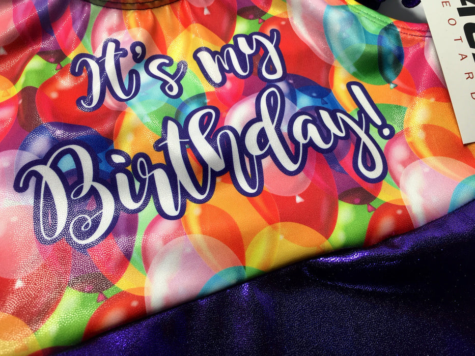 Gymnastics Leotard Girls Toddlers Kids Teens Dance Ballet Gymnast Gifts Custom Bodysuit Birthday Party Balloons Leo by AERO Leotards