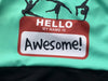 Personalized Gymnastics Leotard Girls Toddlers Kids Teens Dance Ballet Costume Custom Bodysuit Hello My Name is Awesome Leo by AERO Leotards