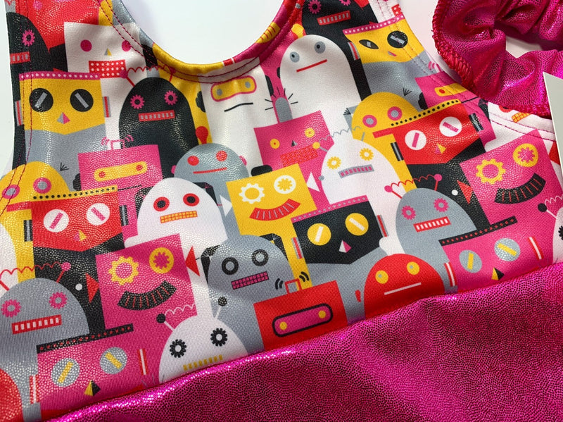 Robots Gymnastics Leotard Girls Toddlers Kids Teen Dance Ballet Gymnastics Gifts Custom Bodysuit Robot Leo by AERO Leotards