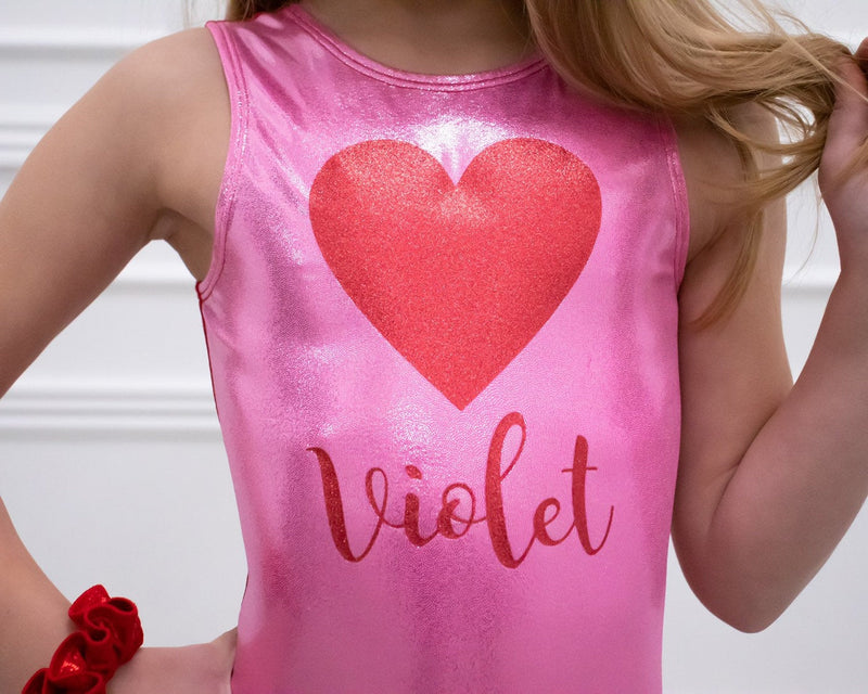 Valentine's Day Heart Leotard - Personalized