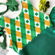 St. Patrick’s Gymnastics Leotard Girls Toddlers Kids Teens Dance Ballet Costume Custom Bodysuit Tartan Plaid Shamrock Leo by AERO Leotards