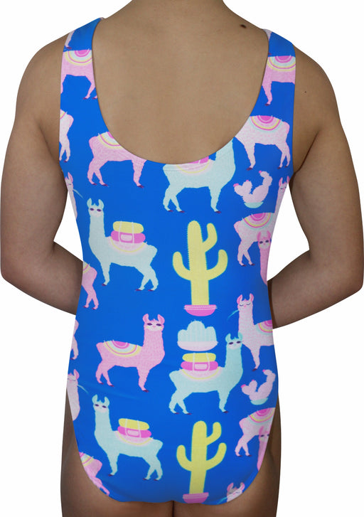 Birthday Llama Gymnastics Leotard Girls Kids Teens Toddlers Dance Ballet Gymnast Gift Custom Bodysuit Party Llamas Leo by AERO Leotards