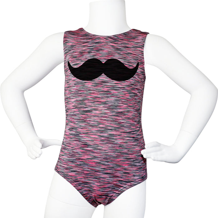 Mustache Gymnastics Leotard Girls Toddlers Kids Teen Dance Ballet Gymnastics Gifts Custom Bodysuit Leo By AERO Leotards
