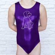 Dog Gymnastics Leotard Girls Toddlers Kids Teen Dance Ballet Gymnastics Gifts Custom Bodysuit Rhinestone Puppy Leo by AERO Leotards