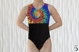 Tie Dye Collection Gymnastics Leotard for Girls Toddlers Kids Teen Dance Ballet Costume Bodysuit Leo by AERO Leotards - 8 Styles