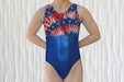 Patriotic Tie Dye Gymnastics Leotard Girls Toddlers Teens Dance Ballet Costume Custom Bodysuit USA Flag Leo by AERO Leotards
