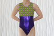 T-Rex Gymnastics Leotard Girls Toddlers Kids Teen Dance Ballet Gymnast Gifts Custom Bodysuit Dinosaur Flowers Purple Leo by AERO Leotards