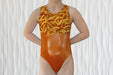 Cheese Puffs Gymnastics Leotard Girls Baby Toddlers Dance Ballet Gymnastics Gifts Custom Bodysuit Orange Leo by AERO Leotards