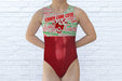 Gymnastics Leotard for Girls Toddlers Kids Teens Holiday Costume or Dance Ballet Gymnast Gift Candy Cane Cutie Bodysuit Leo by AERO Leotards