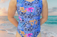 Blue Flamingos Gymnastics Leotard Girls Toddler Kids Teen Dance Ballet Gymnastics Gifts Bodysuit Tropical Flamingo Leo by AERO Leotards
