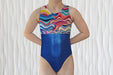 Abstract Waves Gymnastics Leotard Girls Toddlers Kids Teens Dance Ballet Gymnastics Gifts Custom Bodysuit Leo AERO Leotards