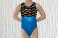 Whales Gymnastics Leotard Girls Toddlers Kids Teen Dance Ballet Gymnast Custom Bodysuit Colorful Whale Leo by AERO Leotards