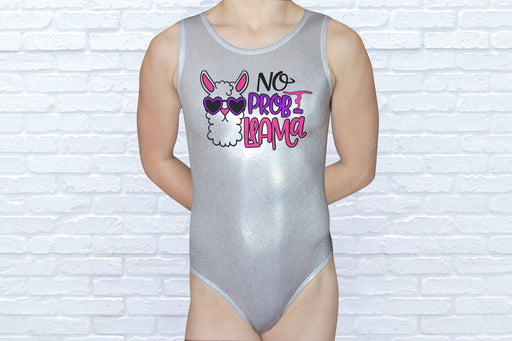 Gymnastics Leotard Girls Toddlers Kids Teens Dance Ballet Costume Custom Bodysuit Funny No Prob-Llama Llama Leo by AERO Leotards